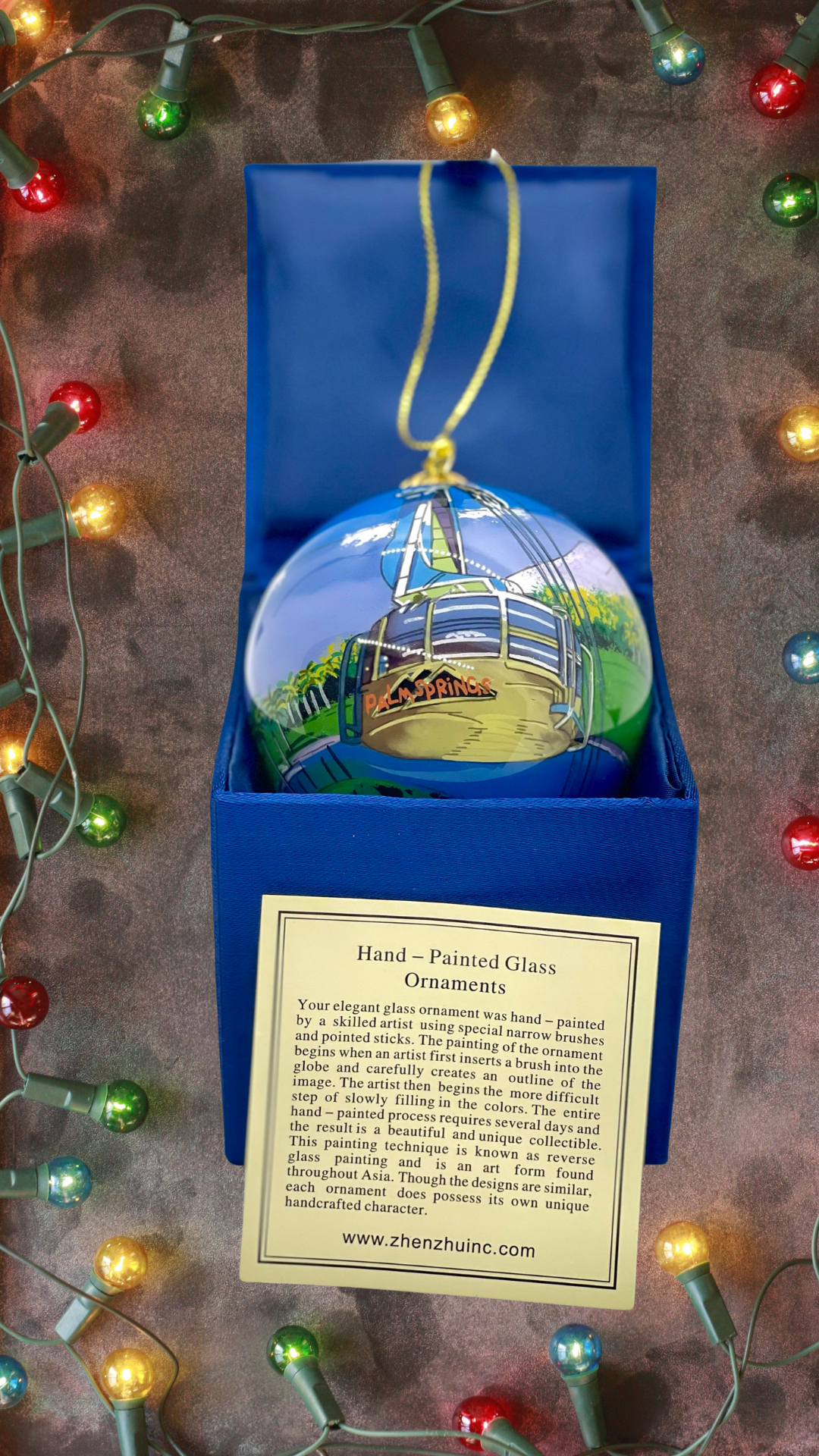 Hand-Painted Custom Glass Ornament