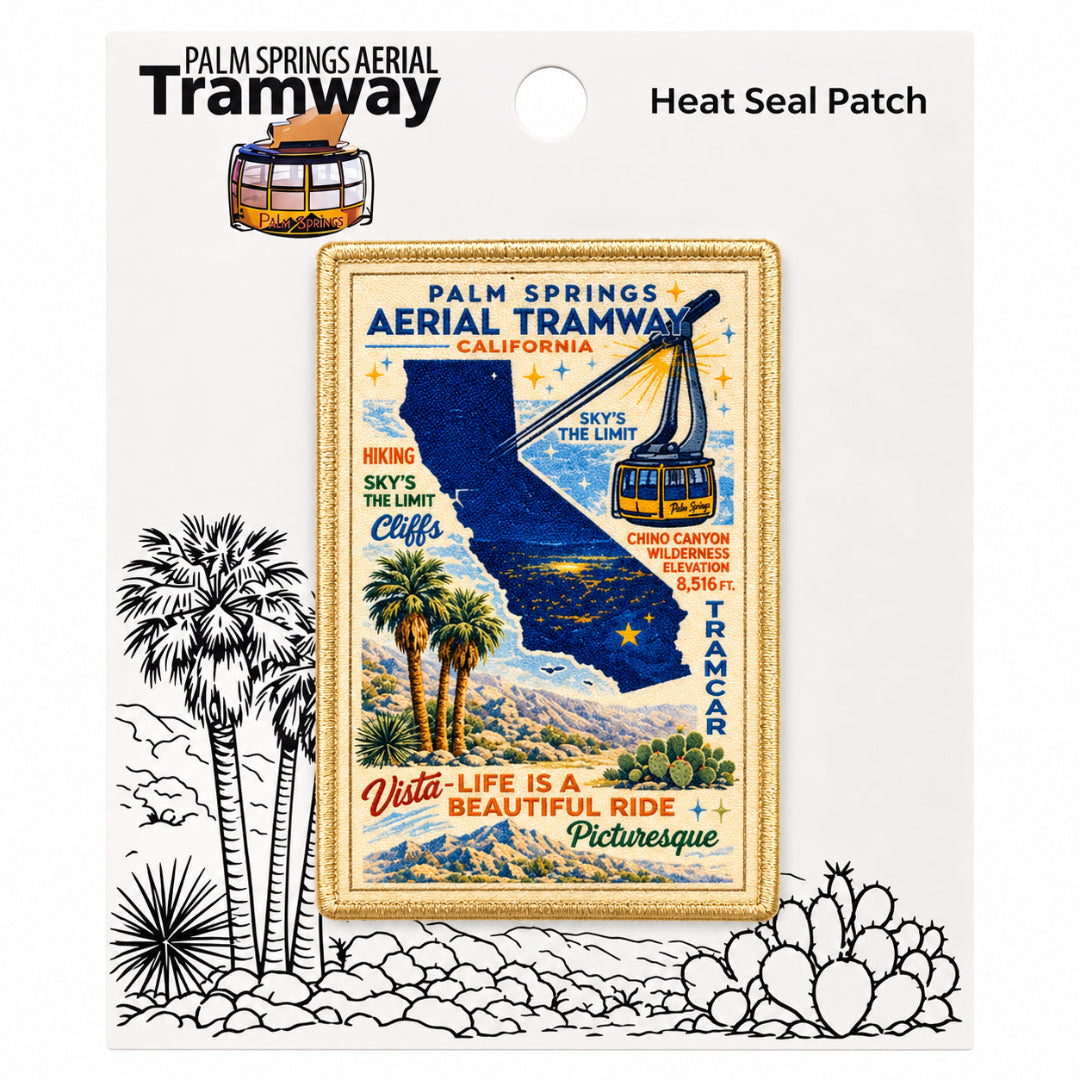 PSAT Retro Travel Poster Patch